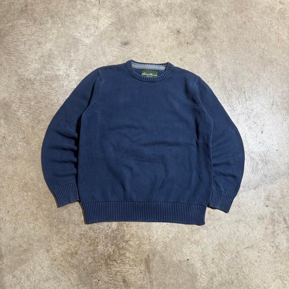 Navy Blue Eddie Bauer Knit Sweater